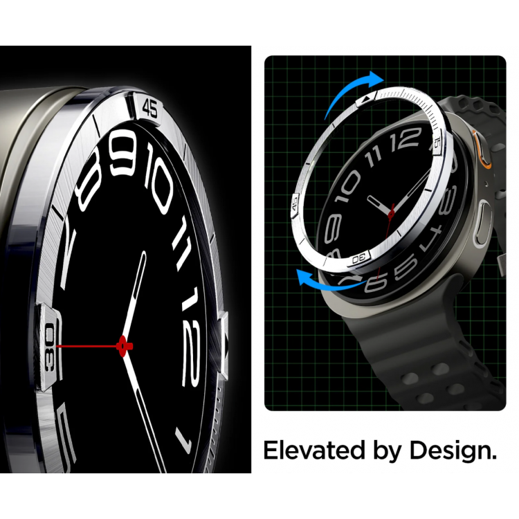 Θήκη Spigen SGP BEZEL TUNE DIVER για SAMSUNG GALAXY WATCH 8 (44 MM) - ΑΣΗΜΙ - ACS10009